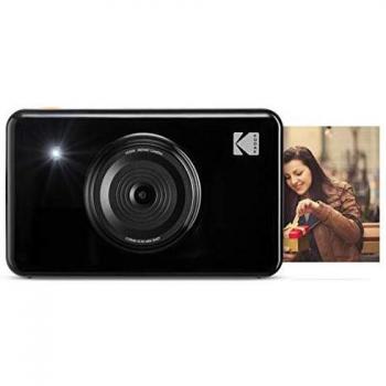 Kodak Mini Shot - Impresiones Inalámbricas de 5 X 7.6 cm con 4 Pass, Tecnología de Impresión Patentada, Cámara Digital de Impresión Instantánea 2 en 1, Negro, Basic