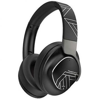 PowerLocus Auriculares con Active Cancelación de Ruido, Auriculares Bluetooth con Diadema, 70h de música, Auriculares Inalámbricos, Cascos Plegable, con Alta Fidelidad y Graves Profundos, Micrófono