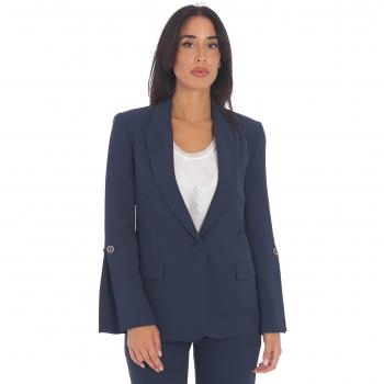 Blue Twinset Blazer with Buttons, Women's Regular Fit Size L