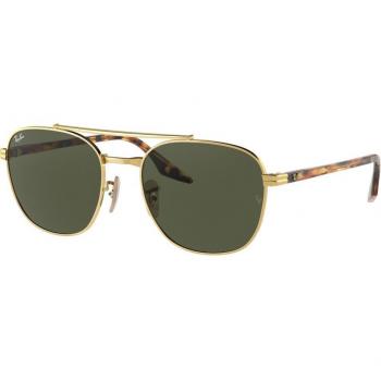 Ray-Ban RB3688 001/31 55 Unisex Square Gold Sunglasses