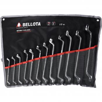 Bellota 6492-12 BS Bolsa 12 Llaves Estrella acodada, Standard