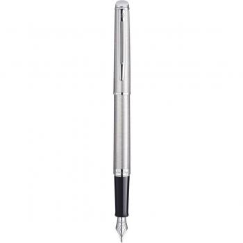 Pluma Waterman Hémisphère F Acero Inoxidable con Adorno Cromado, Dimensiones: 17x6x3 Cms