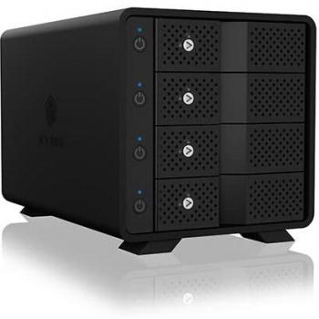 ICY BOX IB-3804-C31 Caja Externa para 4x3.5 HDD, USB 3.1 Gen 2 Tipo-C, SATA I/II/III, Ventilador Integrado, Carcasa