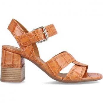 Sandalias de tacón de mujer Alpe 4409 68, piel, suela antideslizante, cierre de hebilla