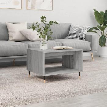 Mesa de centro Sonoma gris 60x50x40 cm madera multicapa