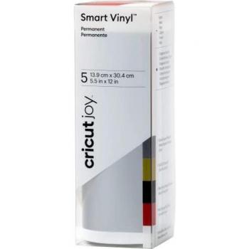 Cricut Muestreador Smart Vinyl Permanente | Elegancia (Mate) | 30.5cm (12) | 5 x Hojas de Vinilo Auto