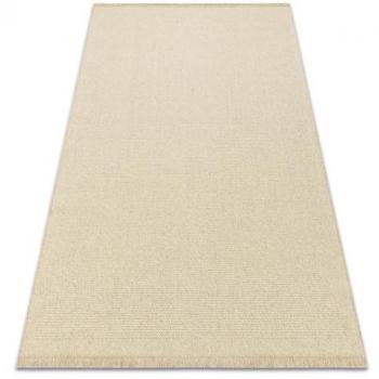 Alfombra de Lana Villa Liso SIZAL Tejido Plano Beige 240x340 cm