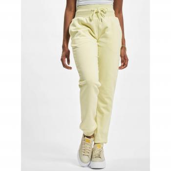 Urban Classics Women's Organic High Waist Jogging Pants - Soft Yellow 5XL
