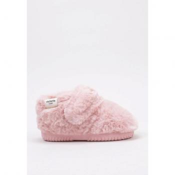 Zapatilla de casa para bebé niña Victoria Ojalá Casa Pelo Soft Rosa (hasta talla 30)
