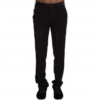 BENCIVENGA Brown Straight Fit Formal Pants - IT46 | S