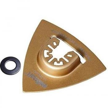 Wolfcraft 3994000 - Plato abrasivo, triangular, recubiertas de carburo de tungsteno, para sierras vibratorias