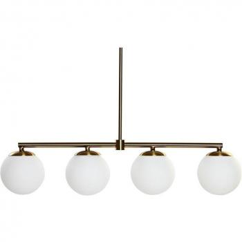 Lámpara de Techo DKD Home Decor Dorado Blanco 220 V (70 x 19 x 15 cm)