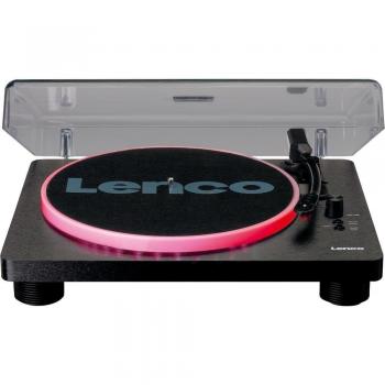 Tocadiscos Lenco LS-50LED con Altavoces Integrados y Iluminación - Negro