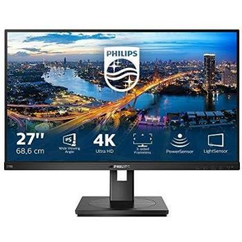 Philips 278B1-27 Inch 4K Monitor, 60Hz, 4ms, IPS, Height adjust, Speakers, USB Hub, PowerSensor