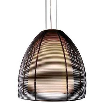 Lámpara Colgante Moderna Filo Big Mob Negra E27 60W 120cm 230V
