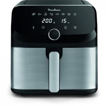 Freidora de aire Moulinex Easy Fry Mega 7.5L, 2020 W, 8 Programas, Acero Inoxidable