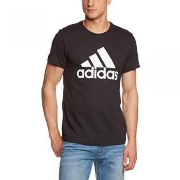 adidas Logo TEE1 - Camiseta para hombre, color negro, talla XS