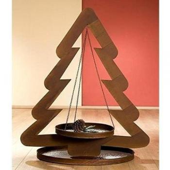 XL de metal Árbol Vela soporte Rusty Navidad