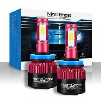 Nightghost 2019 - Juego de bombillas LED para faros delanteros H11 72 W 9000 LM/set 6500 K blanco frío
