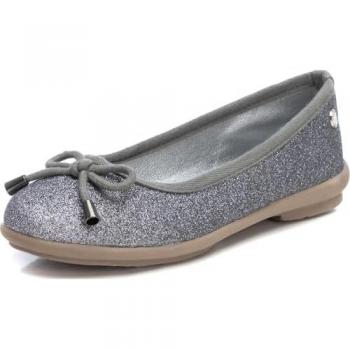Bailarinas de niña decoradas con glitter - Zapatos infantiles gris Talla 35