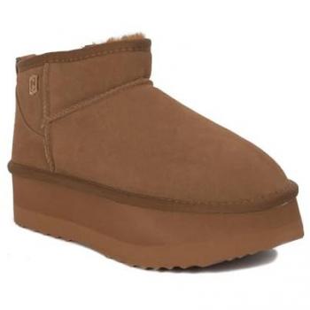 Liu Jo Women's Jane 01 Brown Platform Ankle Boots - 5cm Height, Casual Style