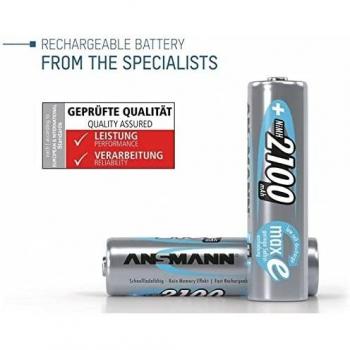 Ansmann Ansmann-5035052 Best Price Square Battery, AA 2100MAH PRECHARGED 4PK 5035052/01 by, Color Black,