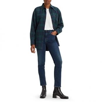 Jeans Levi's 724 High Rise Straight Fit Mujer, Lavado Oscuro, Talla 32