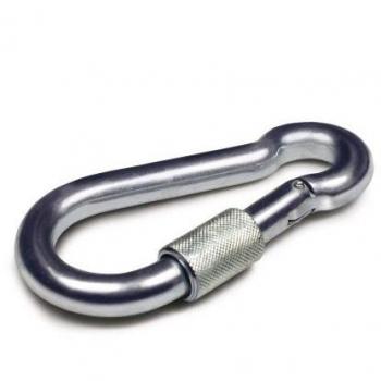 Mosquetón de Bombero con Seguro de Zinc, Modelo MBS109, Tamaño 9x90 mm