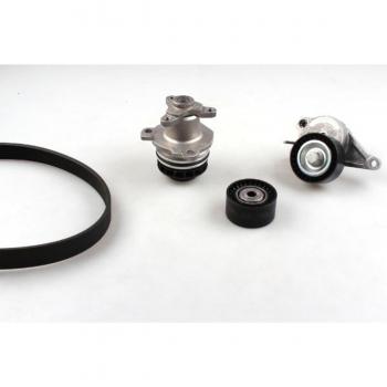 Bomba de agua + kit correa poli V HEPU PK09640 para Renault Trafic 2 Kasten, Master 3 Bus, Scenic 2 y Nissan Primastar Bus