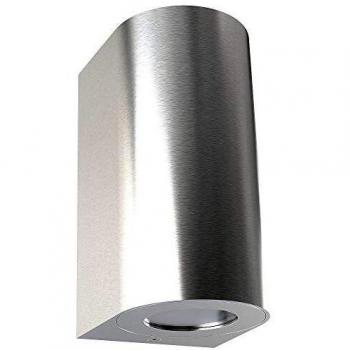 Aplique de exterior Canto Maxi 2, acero inoxidable, 2 luces GU10, IP44