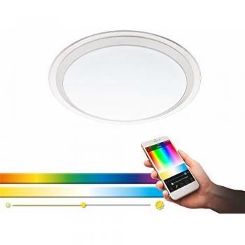 Lámpara de Techo LED Smart Home Competa-C, Ø43cm, Dimmable, RGB y Tonos Blancos Ajustables