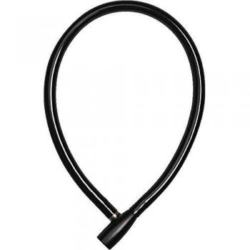ABUS 3406K/55 Black Cable Lock - 550mm Length, 6mm Diameter