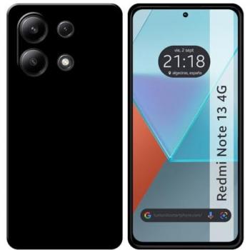 Funda Silicona Gel TPU Negra para Xiaomi Redmi Note 13 4G