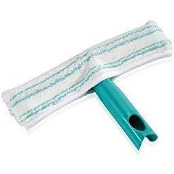 Leifheit Limpiacristales Window Washer, limpia ventanas, marcos y esquinas, limpiaventanas absorbente con funda de lavado de dos fibras, 26 cm