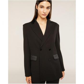 Blazer de mujer con aplicaciones de raso