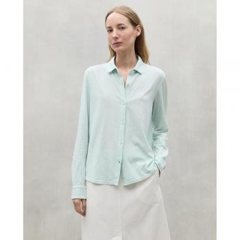 Camisa Vaasa azul ECOALF - Prenda sostenible para mujer de manga larga