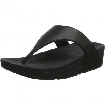Fitflop Women's Leather Toe Post Sandals - Lulu Style - Black - EU Size 37 / US Size 4
