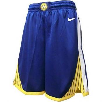 Nike GSW M Nk Swgmn Road Pantalón Corto Golden State Warriors de Baloncesto, Hombre, Azul