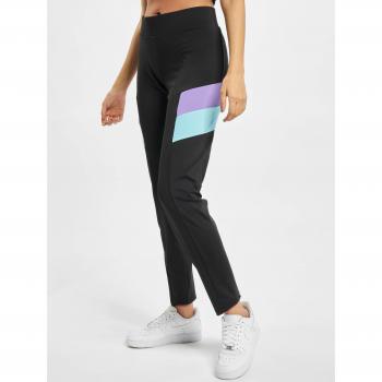 Urban Classics Women's Plus Size Color Block Leggings Black/Purple