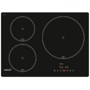 Placa de inducción Cata IB 5003 BK con 3 zonas de cocción de 60x43 cm