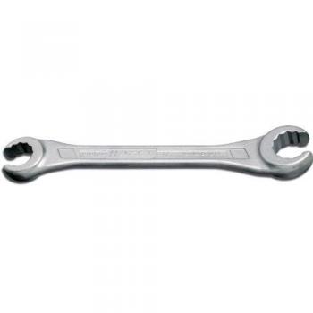Llave plano doble 19 x 22mm DIN3118 Hazet - Llave poligonal doble abierta, fabricada en acero al cromo-vanadio, acabado pulido y cromado para mayor durabilidad y resistencia a la corros