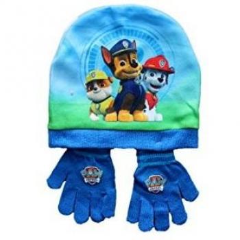Nickelodeon - Set de bufanda, gorro y guantes - para niño Azul azul Talla única