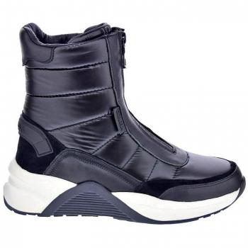 Botines Carmela Mujer Deportivos 16036301 Color Negro con Cierre de Cremallera