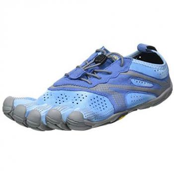 Vibram Fivefingers V-Run Zapatillas de Running para Mujer, Color Azul/Blue, Talla 36 EU