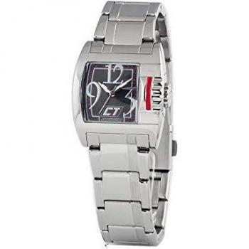 Chronotech womens analogue quartz watch with stainless steel strap cc7042b02m