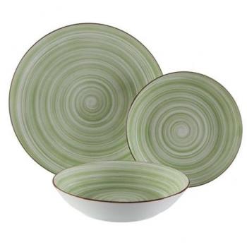 Vajilla de Porcelana Versa Artesia 18 Piezas Color Verde
