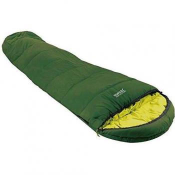 Regatta Montegra 300 Sleeping Bag - Alpine Green, One Size, Baffle Stretch Lining, Durable, Insulated, Lightweight, Perfect for Outdoors & Camping
