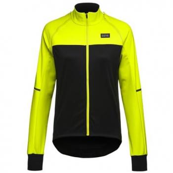 Chaqueta Gore Wear Phantom GORE-TEX INFINIUM™ desmontable negro amarillo neón mujer - XS