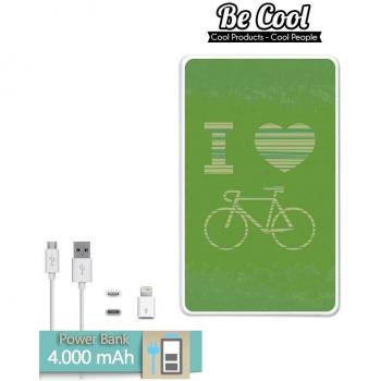 Becool® - Batería Externa Power Bank 4000 mah + Gratis 1 cable USB-MicroUsb