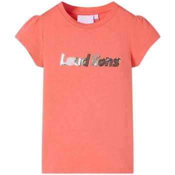 Camiseta infantil de manga casquillo coral 92
